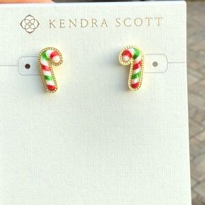NWT- Kendra Scott Candy Cane Stud earring